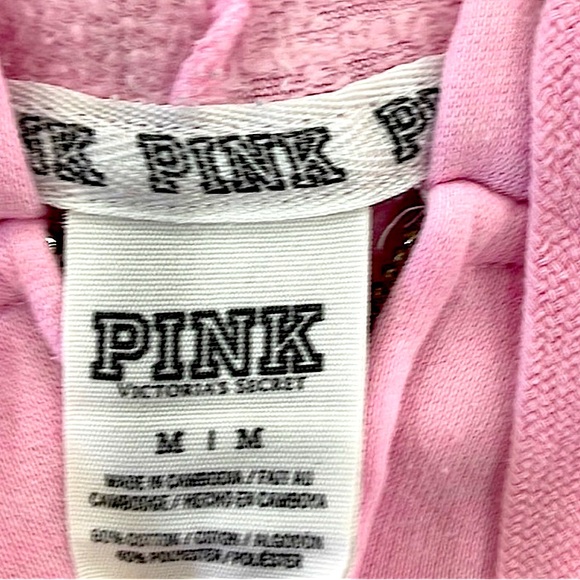 Victoria Secret Pink Holographic LOVE PINK Zippered Hoodie Y2K VINTAGE - Picture 7 of 8
